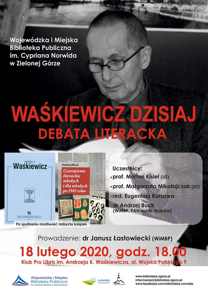 Debata literacka „Waśkiewicz dzisiaj”