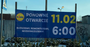 Lidl na Sienkiewicza chwilowo zamknięty – trwa remont