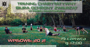 Trening charytatywny w parku Piastowskim dla Zwierzaków Biura Ochrony Zwierząt