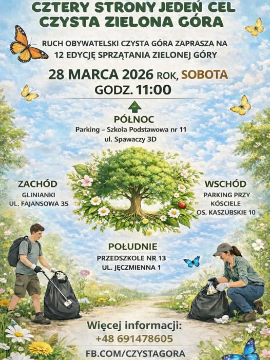 Cztery strony, jeden cel – czysta Zielona Góra